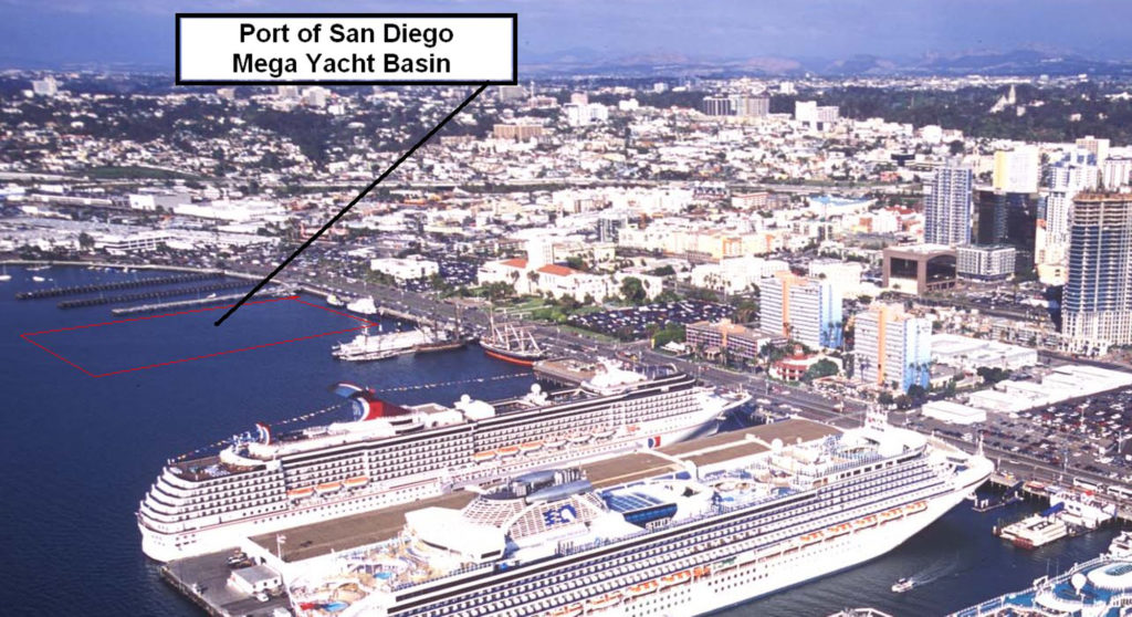 megayacht marina in San Diego