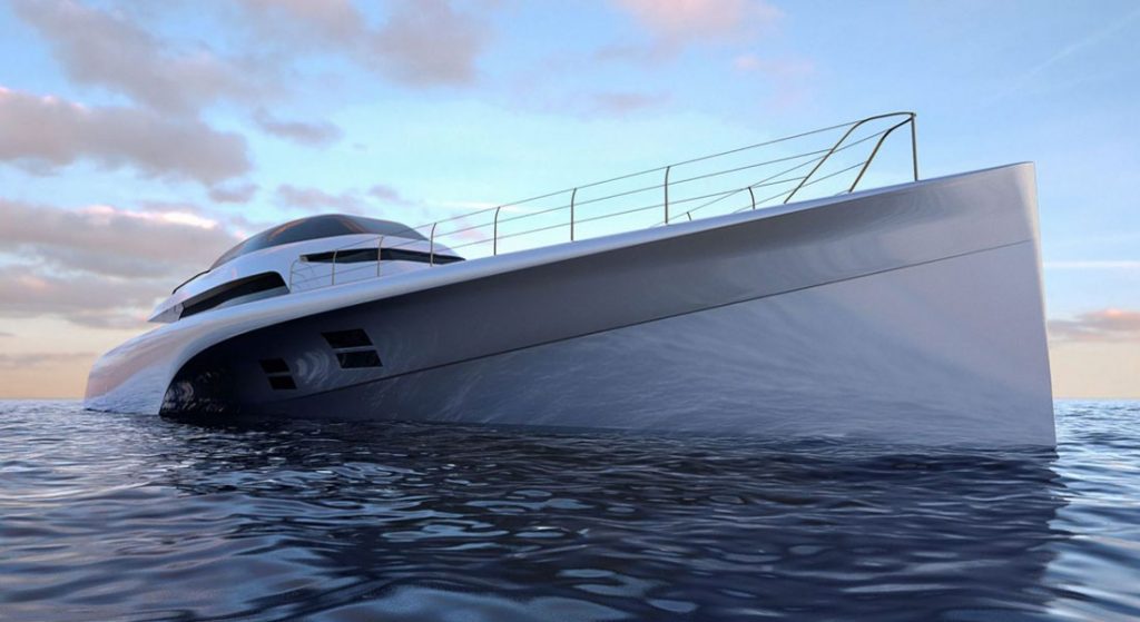 Mc155 Trimaran Costs To Rival Monohulls Half Her Size Megayacht News