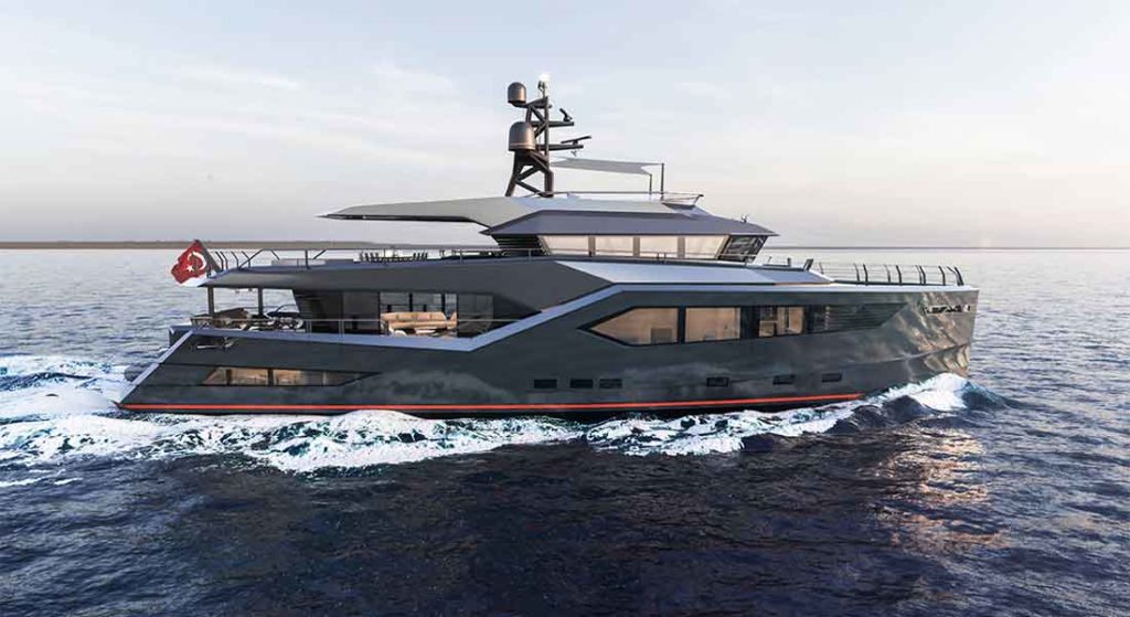 Rock XL is a Yacht SUV from Vripack, a rugged megayacht for exploring