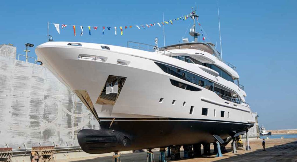hull number two of the Benetti Diamond 145 megayacht series