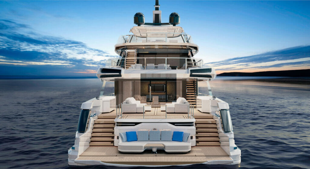 the fourth DOM133 megayacht from Baglietto