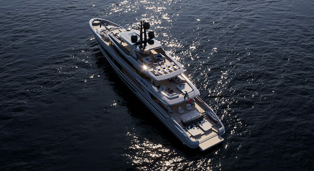 the Baglietto T52 superyacht features styling by Francesco Paszkowski