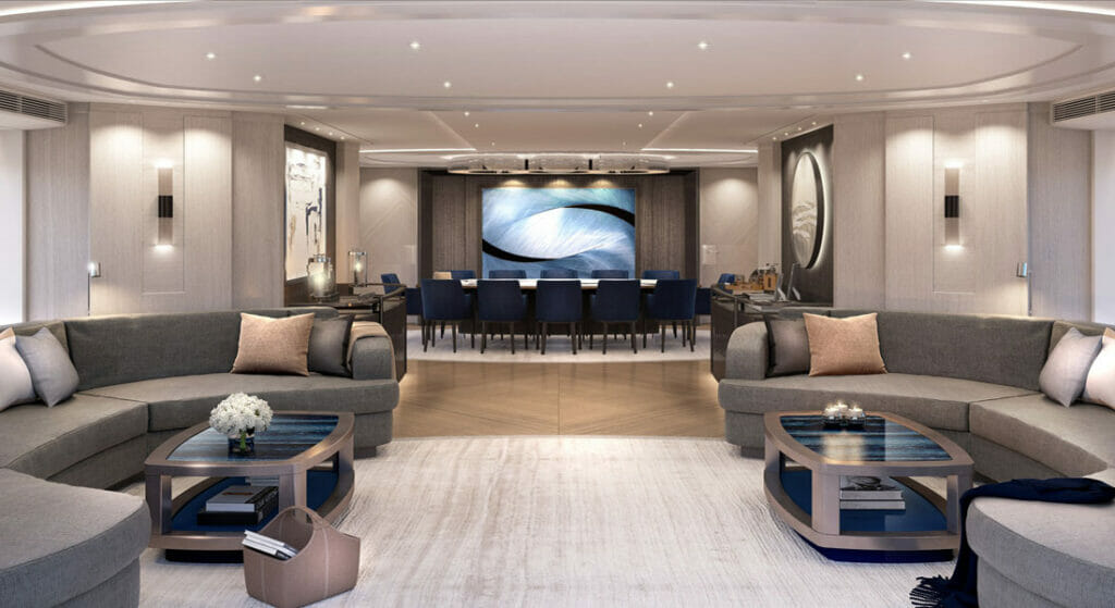 sophisticated superyacht style aboard Heesen's Project Akira