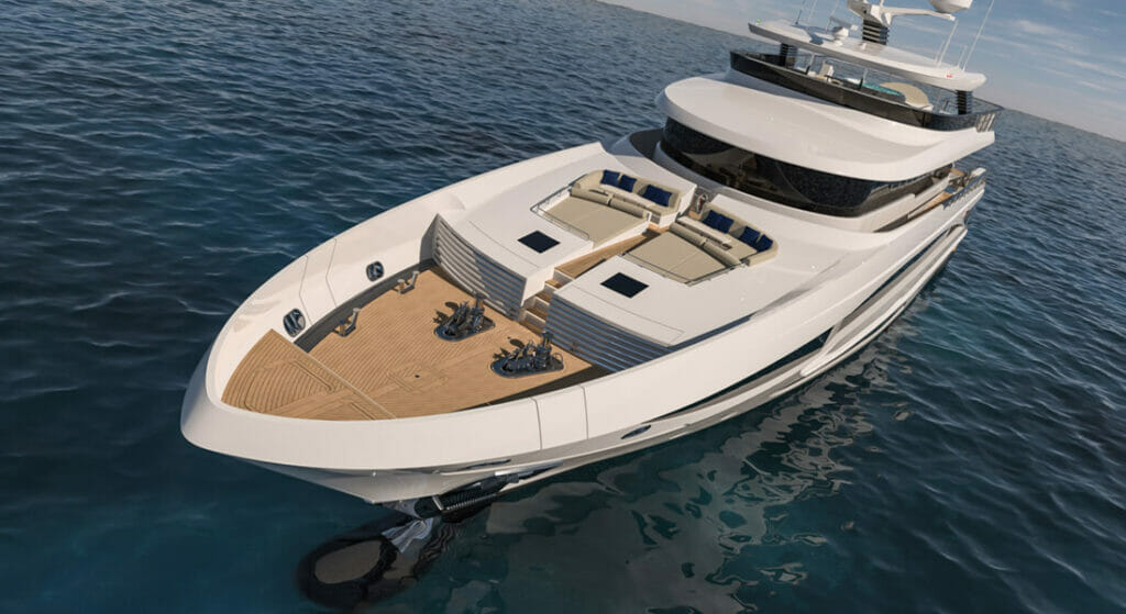 Project Mirage 401 is a megayacht available for sale