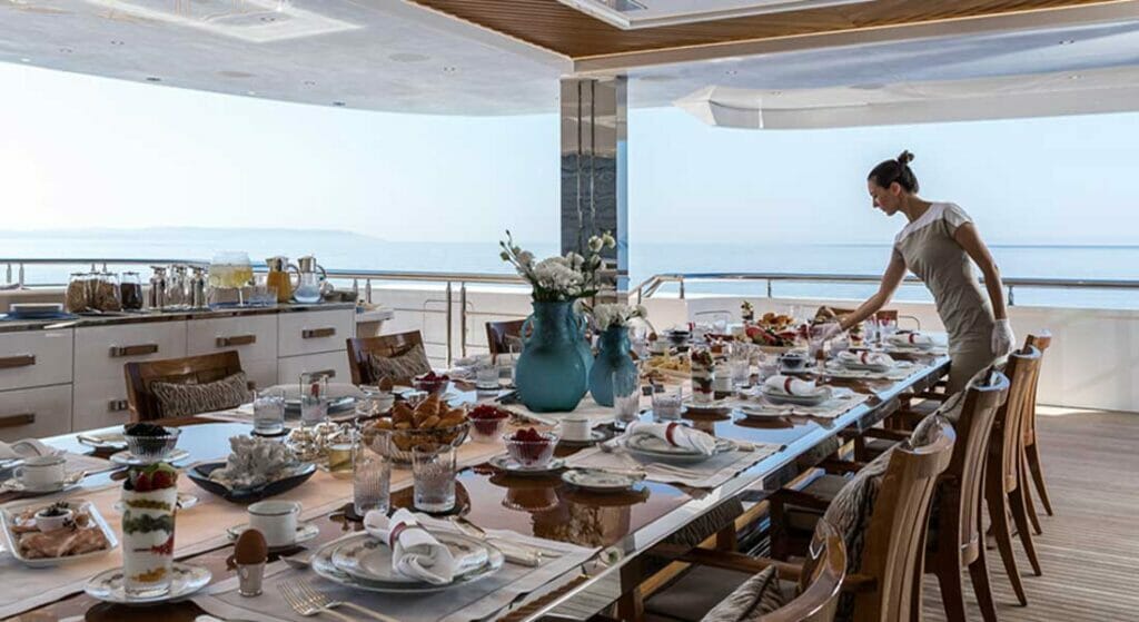 what's it like to charter a yacht? expect superb service regardless of the superyacht size