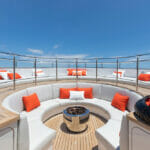 the VSY Atomic superyacht has a fire pit