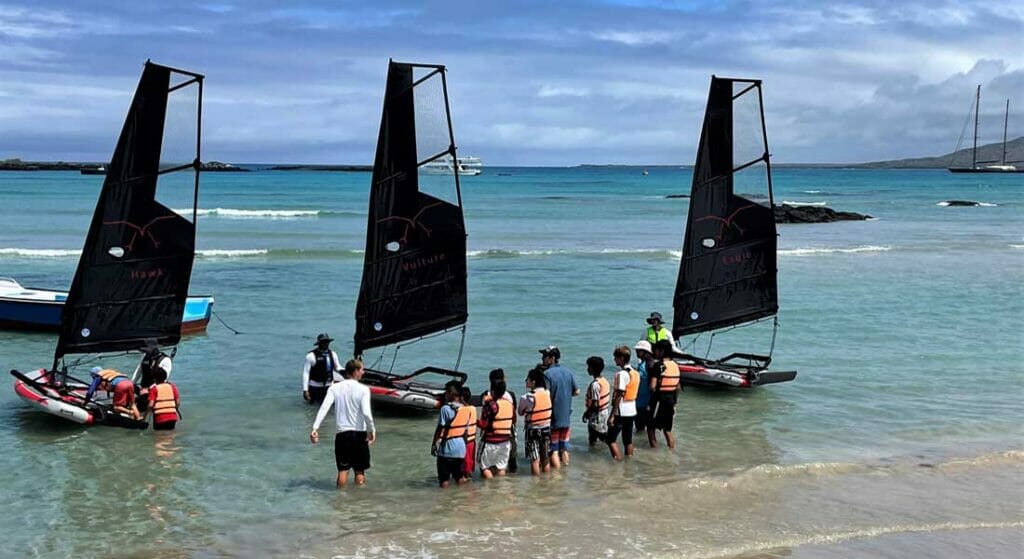 YachtAid Global and the superyacht Seahawk created a sailing and swimming program