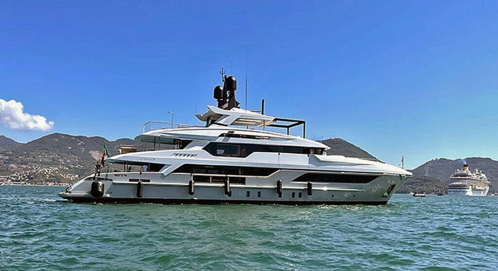 the megayacht Baglietto Lion delivered