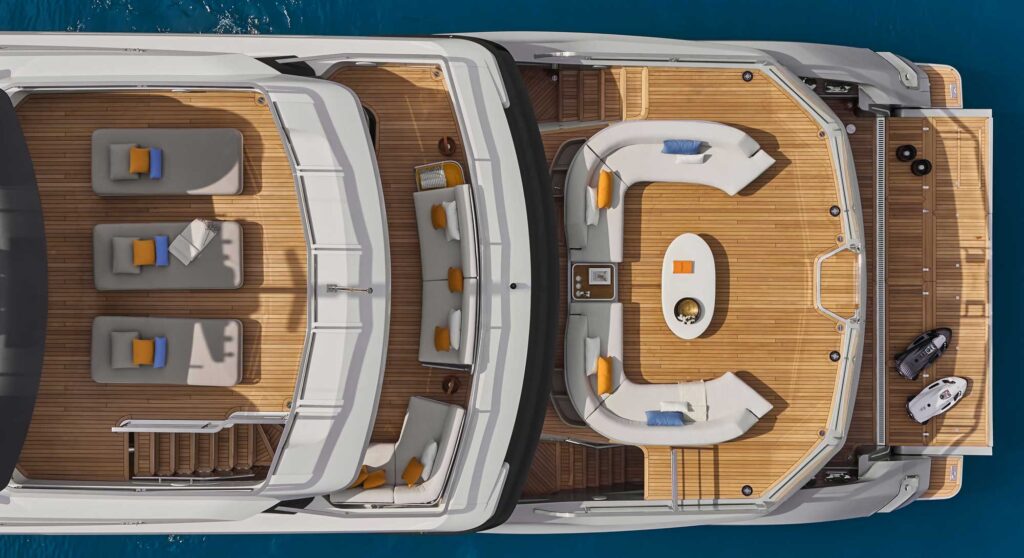 the Azimut Grande Trideck is the flagship megayacht for Azimut Yachts