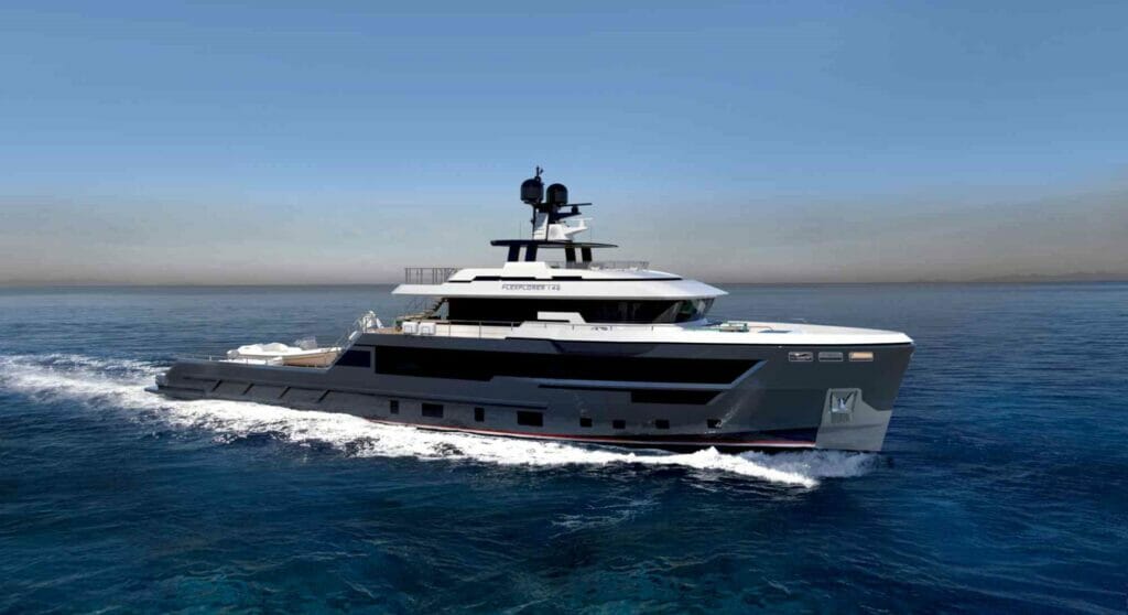 the Cantiere delle Marche Flexplorer 46 megayacht