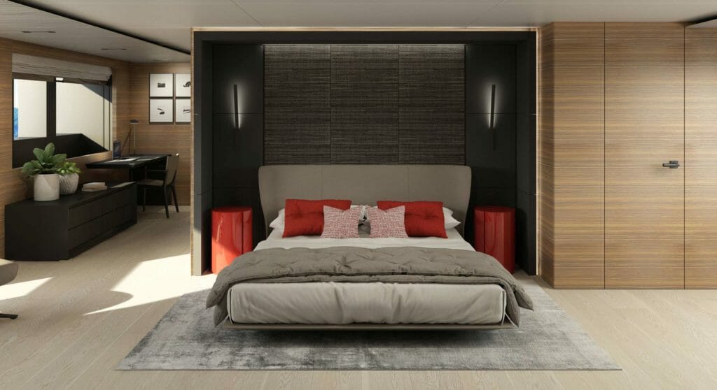 inside CRN hull 142 you'll find a relaxing megayacht ambience