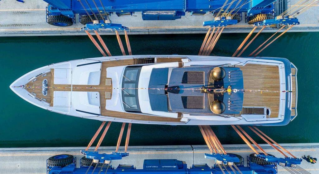 Gerry's Ferry is a Custom Line 106 megayacht