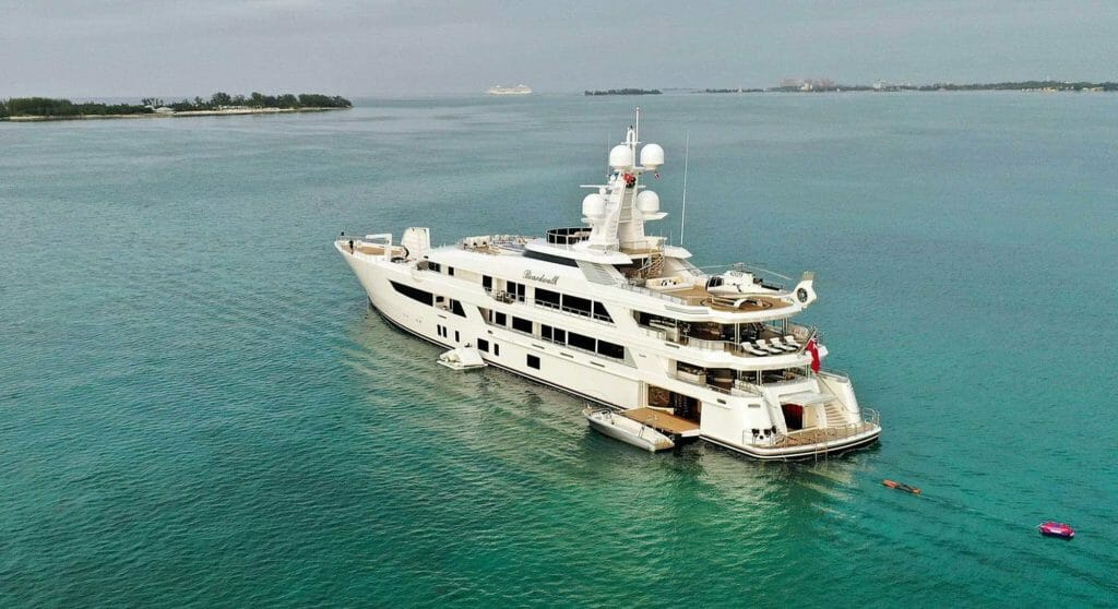 seeing the superyacht Boardwalk in Galveston isn't a surprise