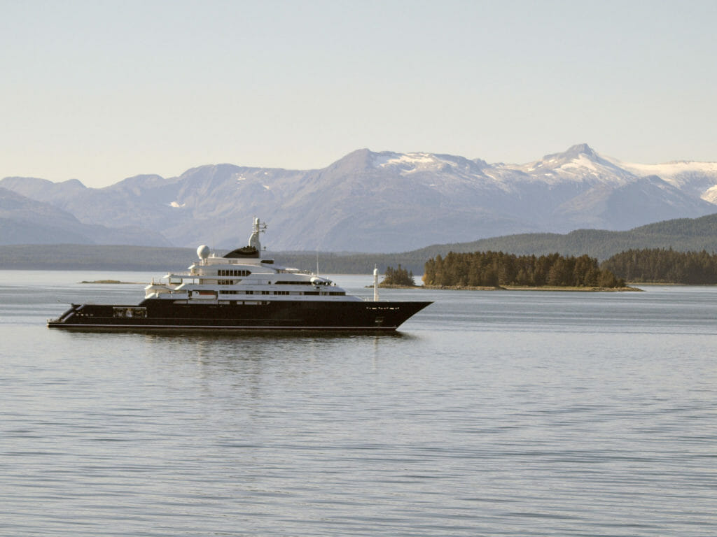 the superyacht Octopus is chartering in Antarctica in 2022