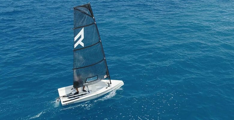 the Reverso folding sailboat is an ideal superyacht toy