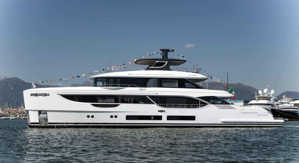 Seaestra is hull number one of the Benetti 34M Oasis megayacht series