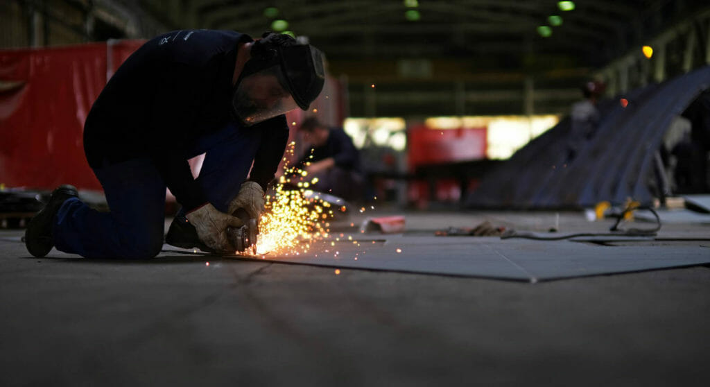 the Columbus Crossover 40 megayacht starts construction