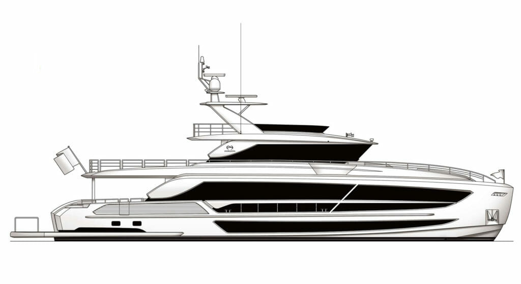 the first Horizon FD100 megayacht for Americans gets delivered in 2022