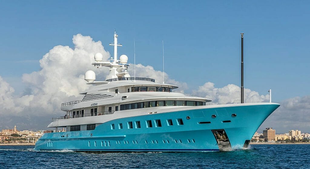 the Axioma auction stems from the arrest of the superyacht