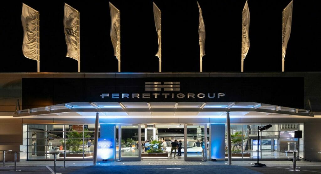 the Ferretti Group showroom in Fort Lauderdale