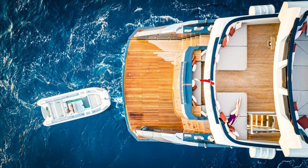 the Infinity Nine yacht