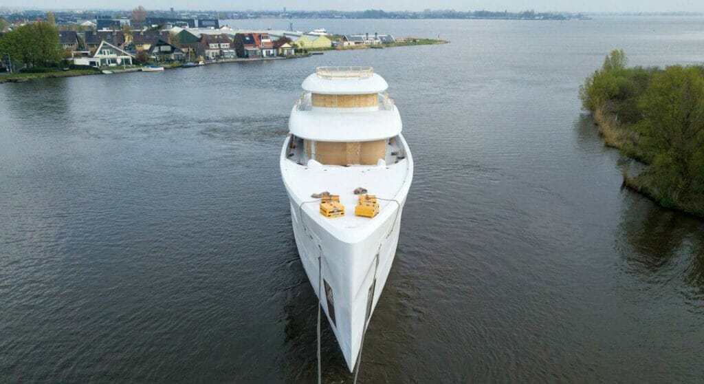 the technical launch of the Feadship Project 713 superyacht