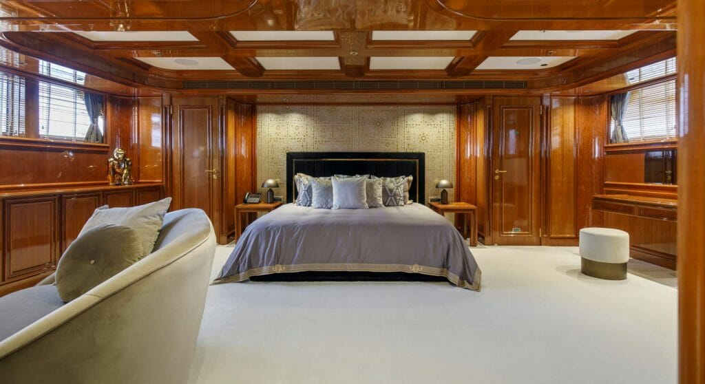 the superyacht Bash master suite