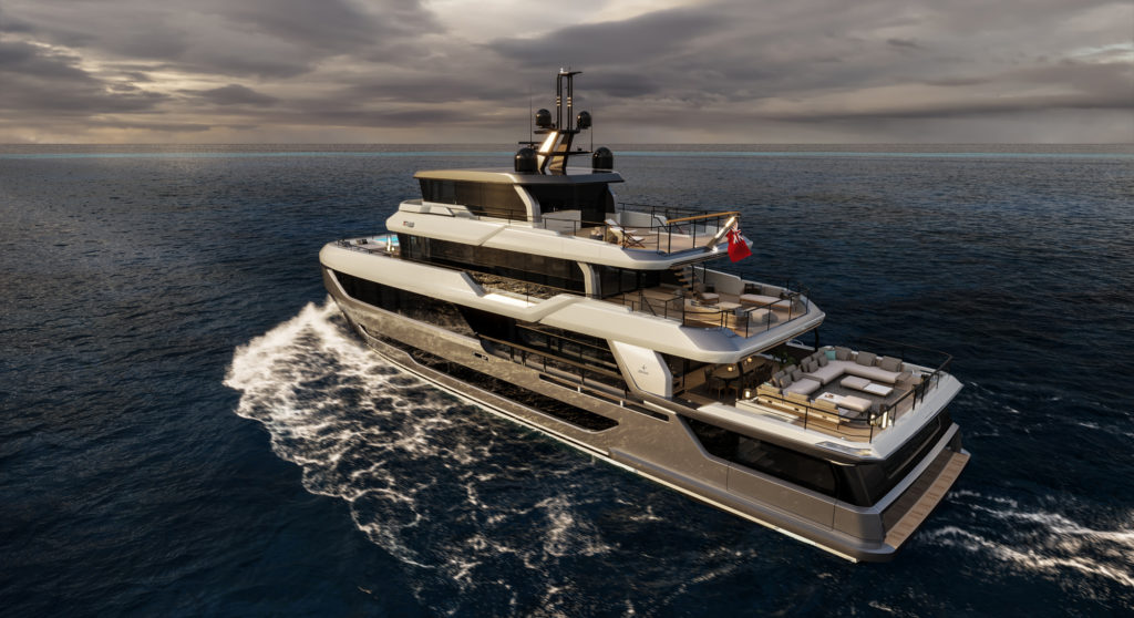 the Bering B120 yacht