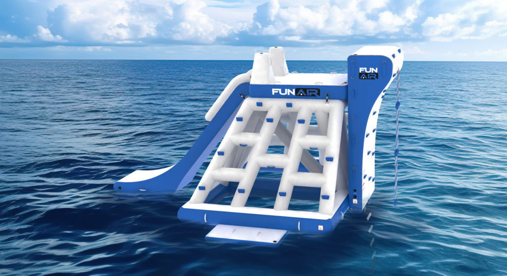 the FunAir Climbing Playground with a mini slide