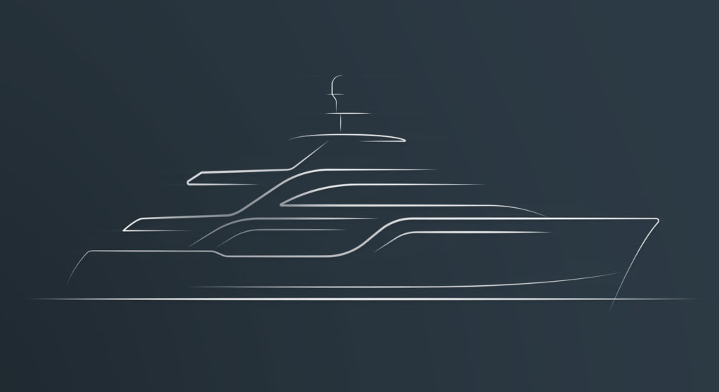 the custom Cantiere delle Marche 130 yacht