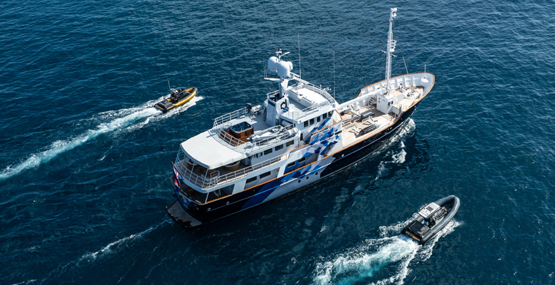 the yacht Dardanella and her toys