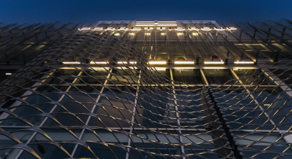 the Ferretti Group Superyacht Yard administrative building