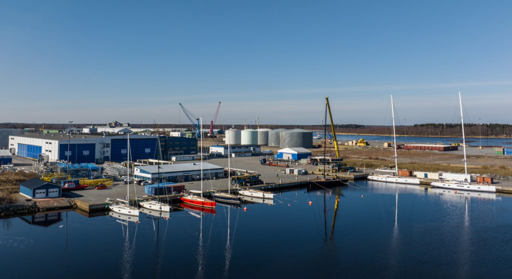 Nautor Swan shipyard in Finland