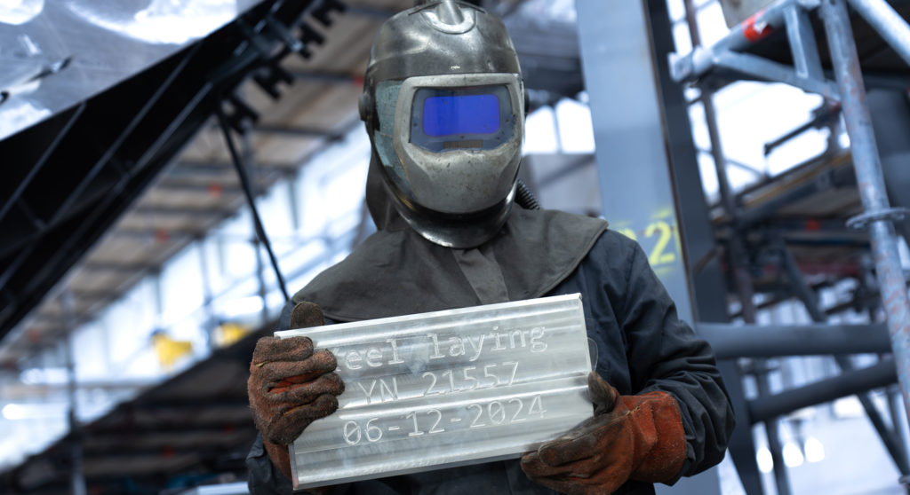 Heesen Project Evita keel laying