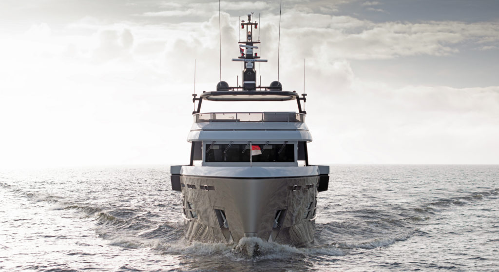 yacht Ursus sea trials