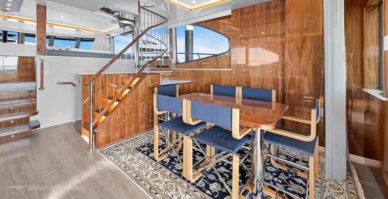 yacht Elysian dining area