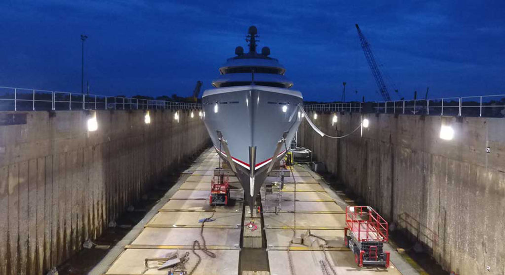 Savannah Yacht Center shiplift - Safe Harbor Marinas