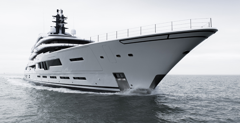 yacht Project Tanzanite on sea trials