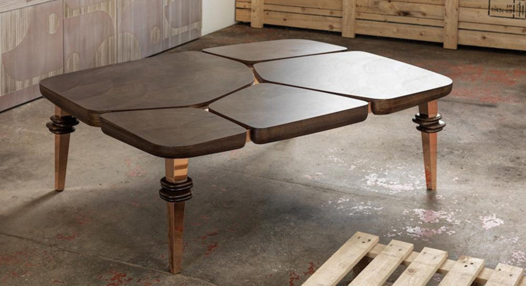 Cracked Earth table from Silverlining