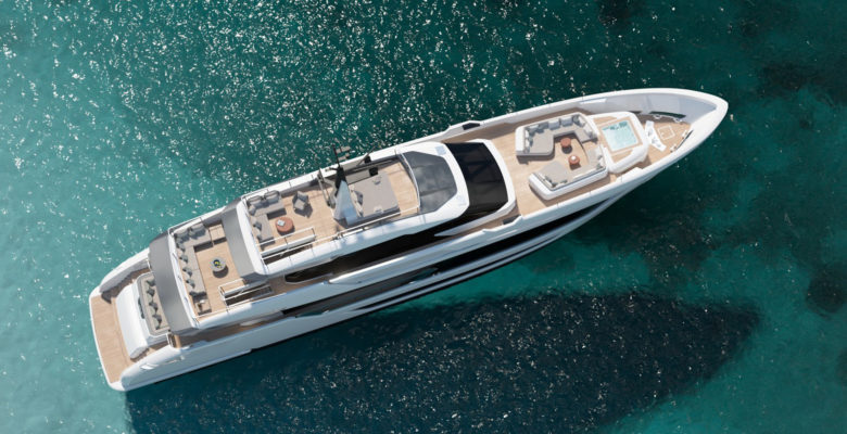 Custom Line 128 Saetta yacht