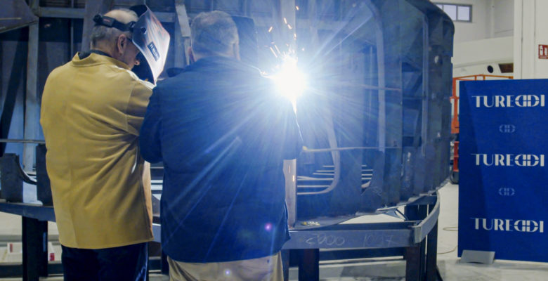 Tureddi Azzurra 36 yacht coin ceremony