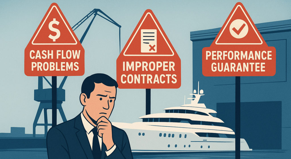 yacht yard red flags