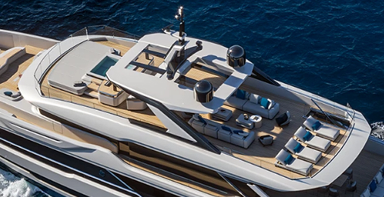 Baglietto DOM155 yacht sundeck