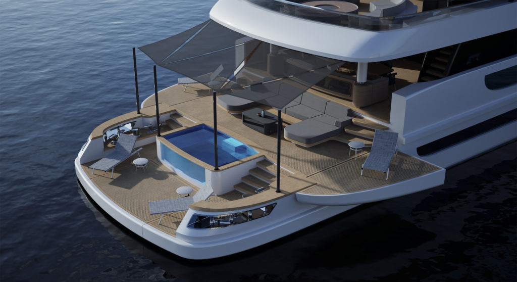 Lazzara UHV 160 yacht aft