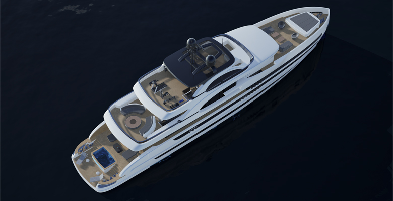 Lazzara UHV 160 yacht aerial