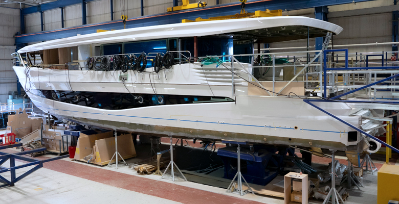 Princess X90 yacht hull #1