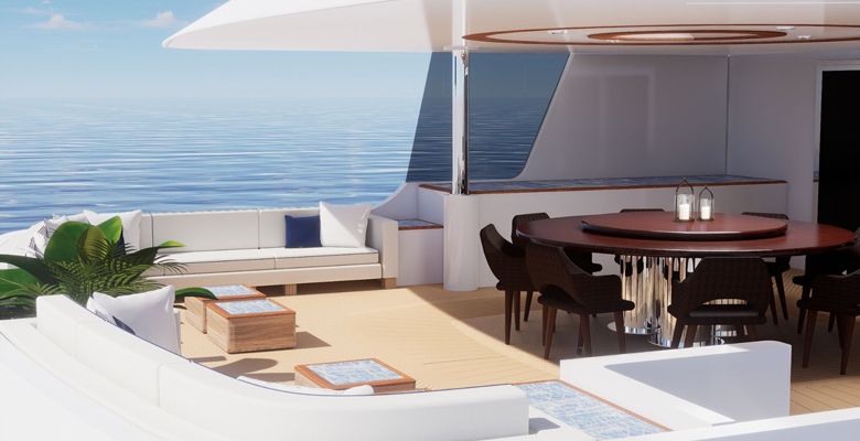 refit of the yacht Mirabella