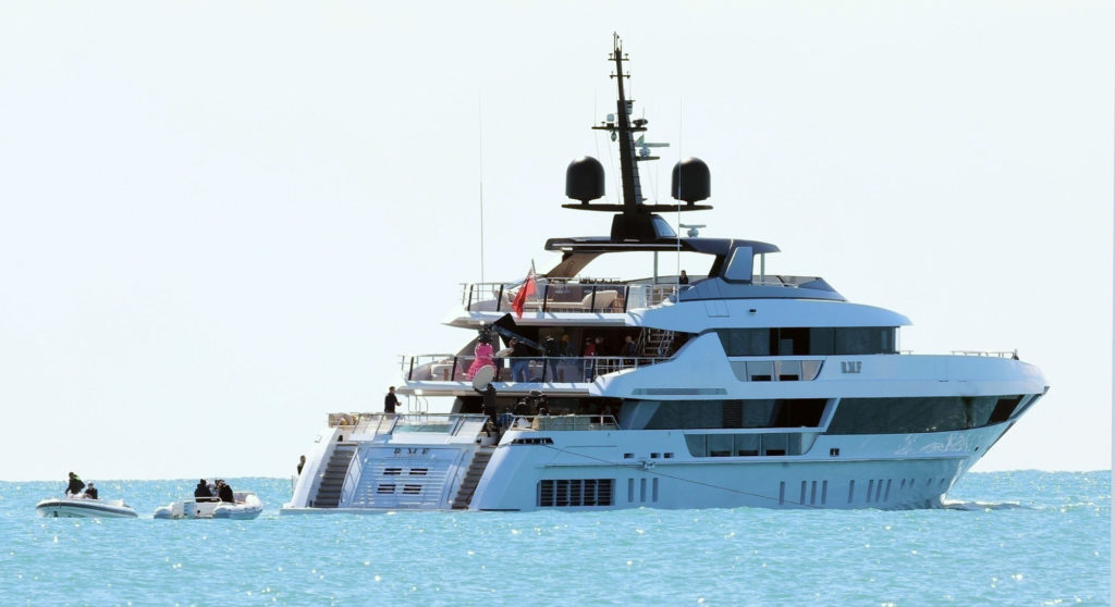 yacht R.M.F. in The Beauty