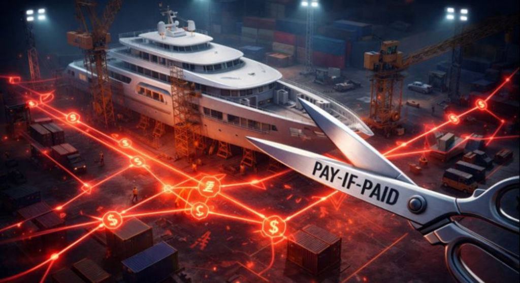 pay-first clauses in yachting contracts