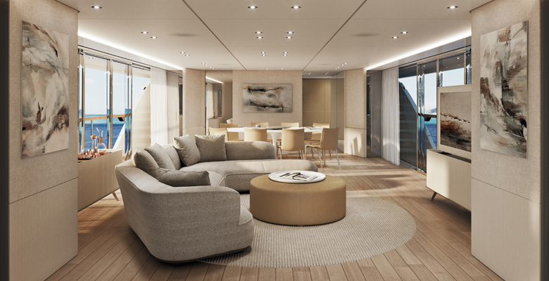 Custom Line Navetta 35 yacht Light Mood